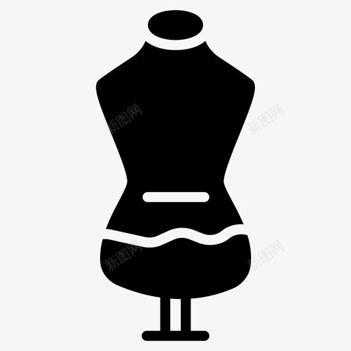 布架连衣裙人体模型图标svg_新图网 https://ixintu.com 人体 图标 布架 模型 缝纫 裁剪 裁缝 连衣裙 雕文