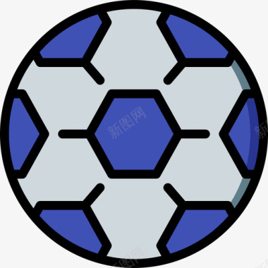 足球世界杯3线性颜色图标图标