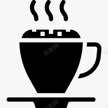 咖啡杯饮料11固体图标图标