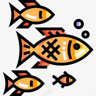 鱼钓鱼16线色图标图标
