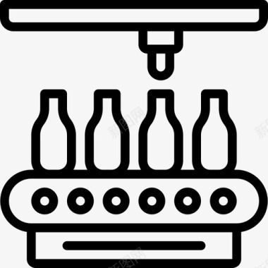 输送机工业42直线式图标图标