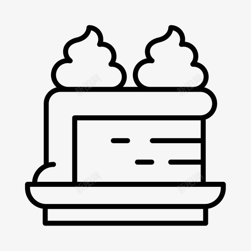 海绵蛋糕甜点英语图标svg_新图网 https://ixintu.com 海绵蛋糕 甜点 英语 食物 高级茶