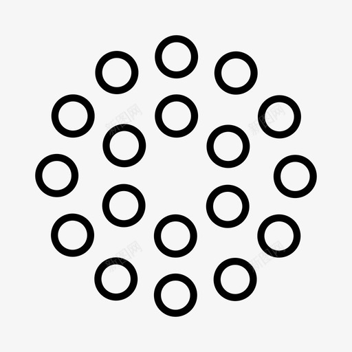 圆形图案圆形几何图案图标svg_新图网 https://ixintu.com 几何图案 图案 圆形 圆形图案 装饰图案