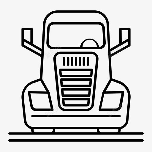 卡车大型运输图标svg_新图网 https://ixintu.com 卡车 大型 车辆 运输