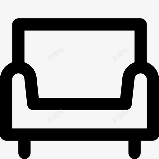 沙发舒适装饰图标svg_新图网 https://ixintu.com 坐椅 客厅 家居用品 沙发 舒适 装饰