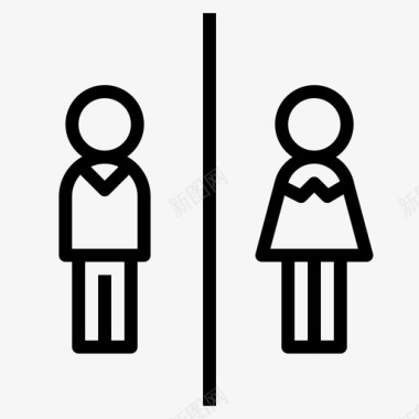 卫生间浴室男卫生间图标图标