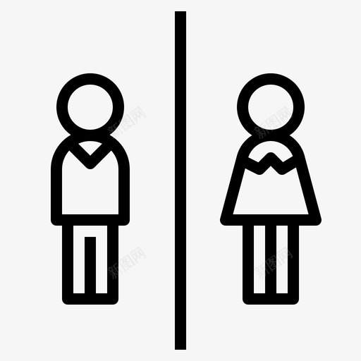 卫生间浴室男卫生间图标svg_新图网 https://ixintu.com 卫生间 概述 浴室 餐厅