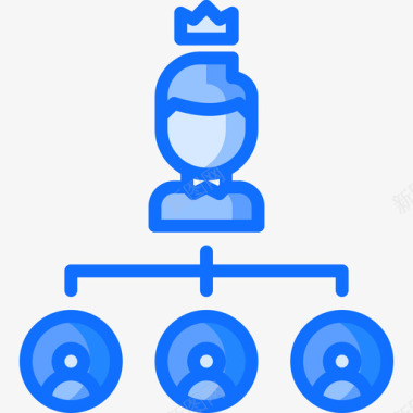层级结构业务223蓝色图标图标