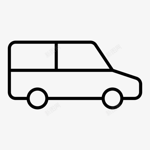 汽车运输工具货车图标svg_新图网 https://ixintu.com 室外 汽车 货车 车辆 轮廓 运输工具