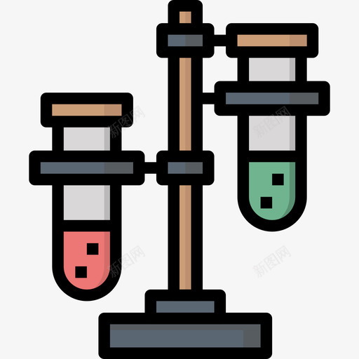 试管遗传学与生物工程3线色图标svg_新图网 https://ixintu.com 生物工程 线色 试管 遗传学