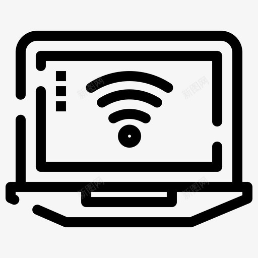 笔记本电脑电脑信号图标svg_新图网 https://ixintu.com collection feb v5 web wifi 信号 电脑 界面 笔记本