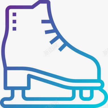 溜冰鞋冬季60坡度图标图标