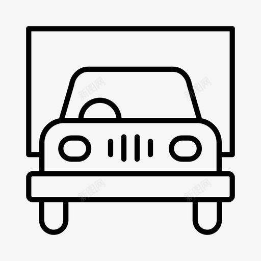 卡车运输运输方式图标svg_新图网 https://ixintu.com 卡车 旅行 运输 运输方式