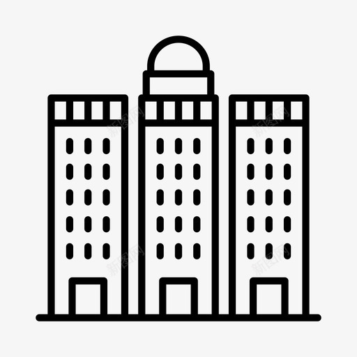 城市建筑发展图标svg_新图网 https://ixintu.com 发展 城市 城镇 建筑