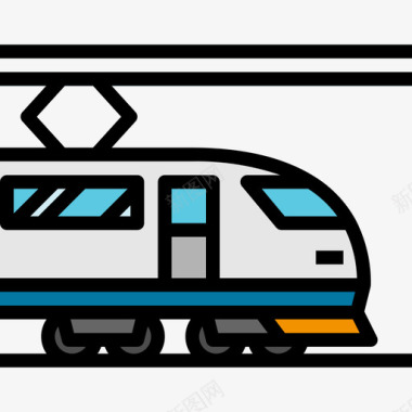 铁路运输122线色图标图标