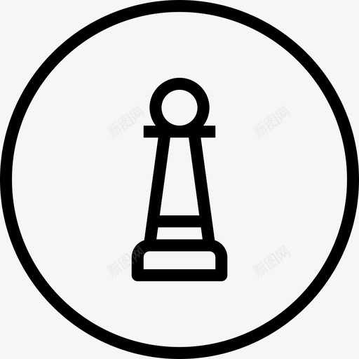 国际象棋市场营销88线性图标svg_新图网 https://ixintu.com 国际象棋 市场营销 线性