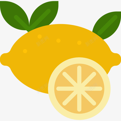 柠檬天然香味淡味图标svg_新图网 https://ixintu.com 天然香味 柠檬 淡味