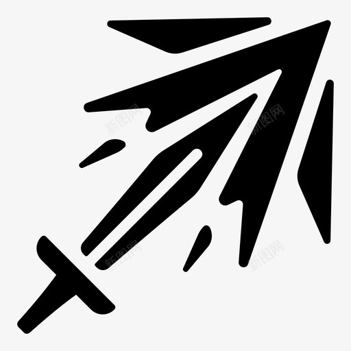 技能剑刺攻击游戏图标svg_新图网 https://ixintu.com 剑刺 技能 攻击 游戏 角色扮演