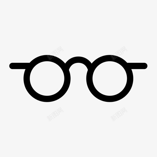 眼镜配件框架图标svg_新图网 https://ixintu.com 框架 眼镜 配件 镜片 阅读