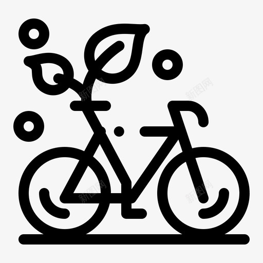 自行车生态环保图标svg_新图网 https://ixintu.com 友好 工厂 环保 生态 网络界面2月收集v4 自行车