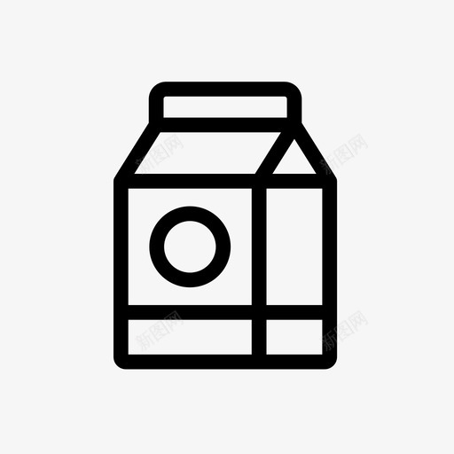 奶盒日记本饮料图标svg_新图网 https://ixintu.com 奶盒 家电 日记本 款式 轻边 饮料