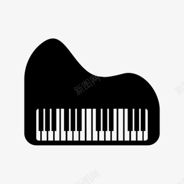 钢琴音乐会大钢琴图标图标