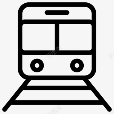 火车地方运输铁路图标图标