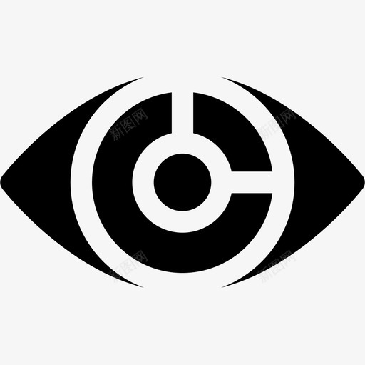 眼睛扫描互联网技术7填充图标svg_新图网 https://ixintu.com 互联网技术7 填充 眼睛扫描