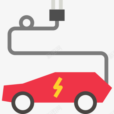 电动汽车智能装置平板图标图标