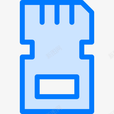 Sd卡pc组件7蓝色图标图标