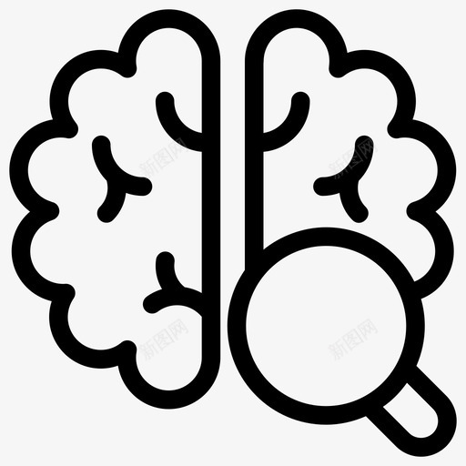 大脑研究解剖学智力图标svg_新图网 https://ixintu.com 图形 图标 大脑 智力 研究 神经学 线图 能量 解剖学 速度