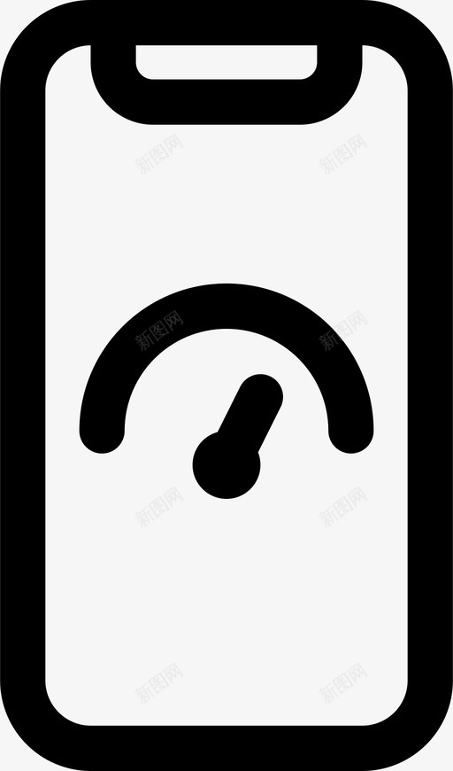 手机设备指示器图标svg_新图网 https://ixintu.com 性能 手机 指示器 设备 速度