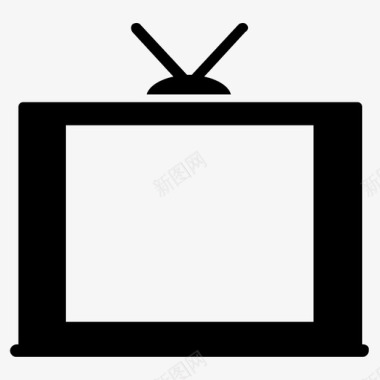 电视经典电视显示器图标图标