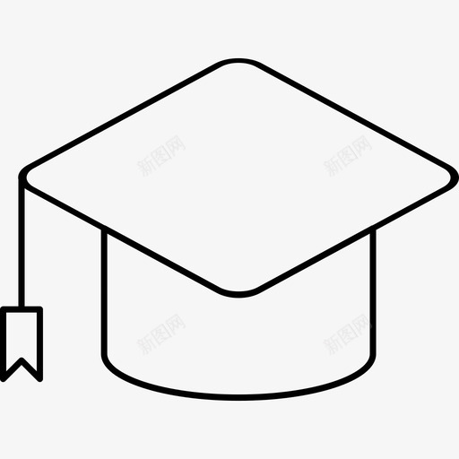毕业生帽子文凭图标svg_新图网 https://ixintu.com 帽子 手机 文凭 毕业生