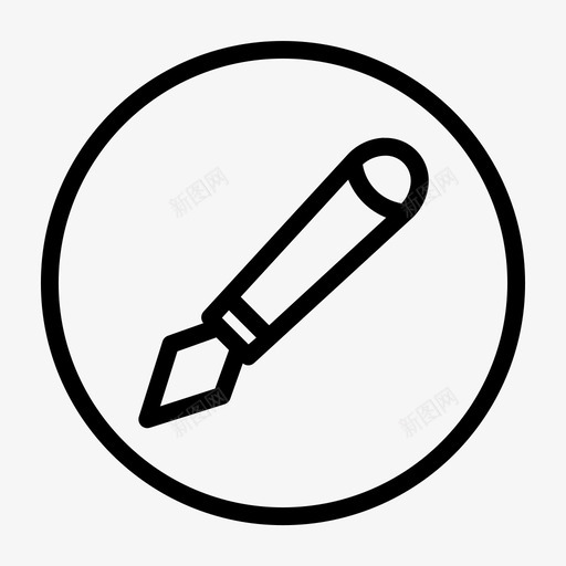 钢笔圆珠笔铅笔图标svg_新图网 https://ixintu.com 写字 圆珠笔 学校 钢笔 铅笔