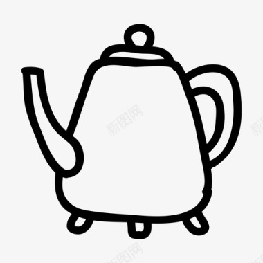 水壶咖啡茶图标图标