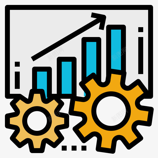 成长企业管理23线条色彩图标svg_新图网 https://ixintu.com 企业管理 成长 线条 色彩
