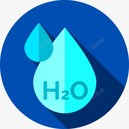 水滴化学24平坦图标svg_新图网 https://ixintu.com 化学 平坦 水滴