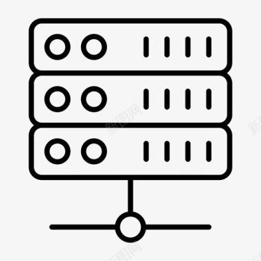 服务器数据中心框架图标图标
