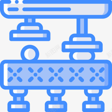输送机工业39蓝色图标图标