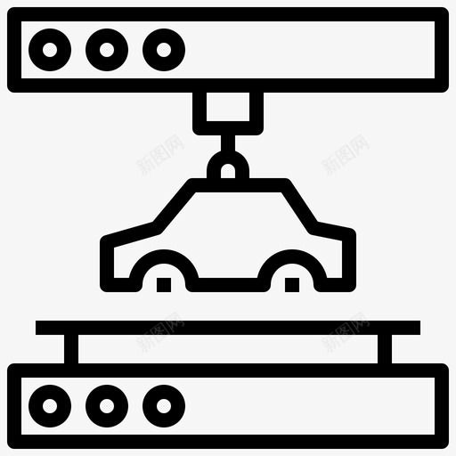 机械3d汽车图标svg_新图网 https://ixintu.com 3d 3d建模填充输出 印刷 机械 汽车 生产力 运输