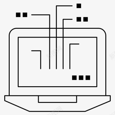 计算机硬件笔记本电脑图标图标
