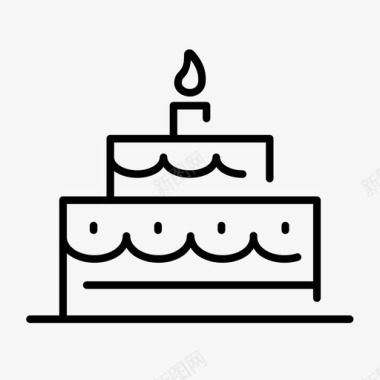 蛋糕面包房生日蛋糕图标图标