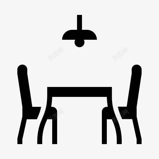 餐厅书桌餐桌图标svg_新图网 https://ixintu.com 书桌 家具 家居 生活 雕文 餐厅 餐桌