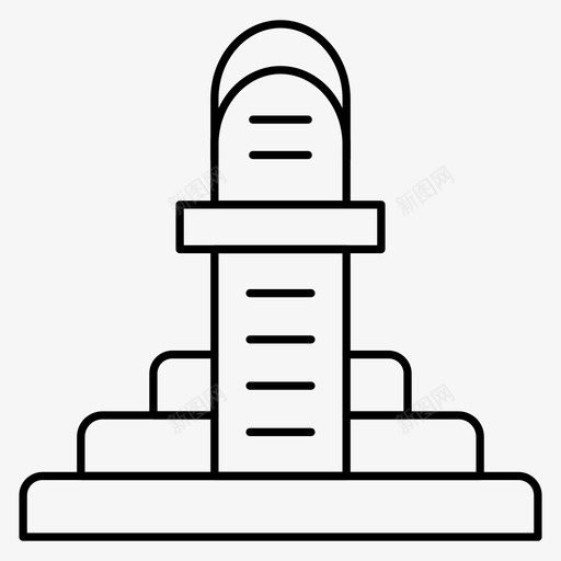 地标建筑地点图标svg_新图网 https://ixintu.com 地标 地标细线图标 地点 度假 建筑 房地产