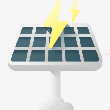 太阳能电池板生态162彩色图标图标