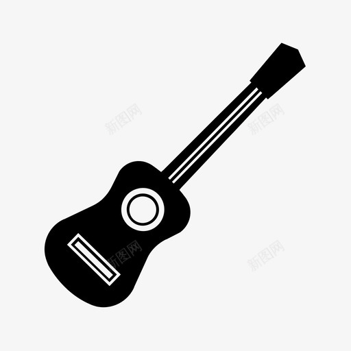 吉他爵士音乐图标svg_新图网 https://ixintu.com 吉他 摇滚 歌曲 爵士 设备 音乐 音响