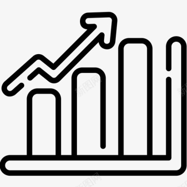 图表销售33线性图标图标