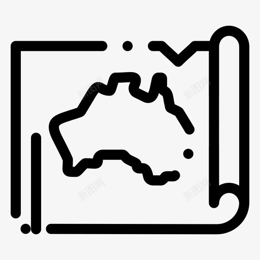 澳大利亚国家位置图标svg_新图网 https://ixintu.com web界面febcollectionv4 位置 国家 地图 澳大利亚