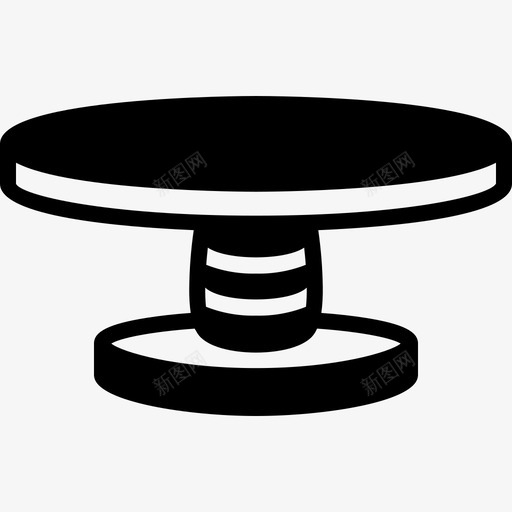 桌子当代家具图标svg_新图网 https://ixintu.com 圆形 家具 当代 木质 桌子
